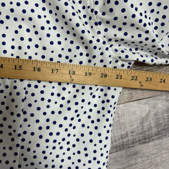 Foxcroft Women's White Button-Down Dress Shirt Wrinkle-Free Fitted Stretch 14 - Picture 10 of 10